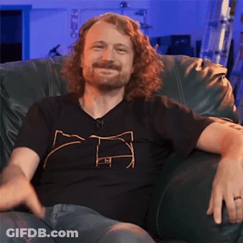 Curly Hair Man Knee Slap GIF