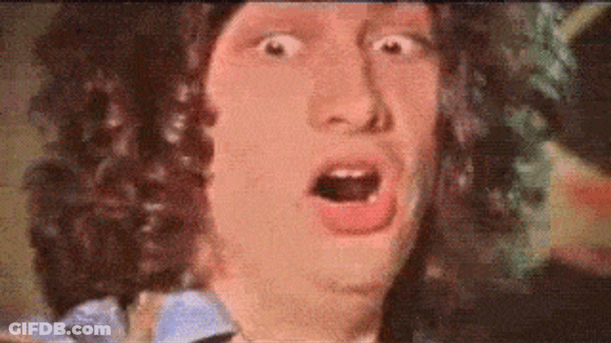 Curly Hair Man Mindblown GIF