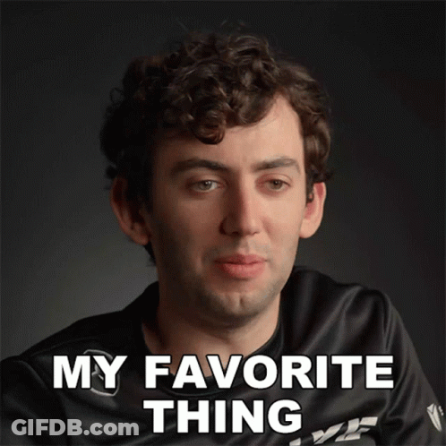 Curly Hair Man Saying My Favorite Thing GIF