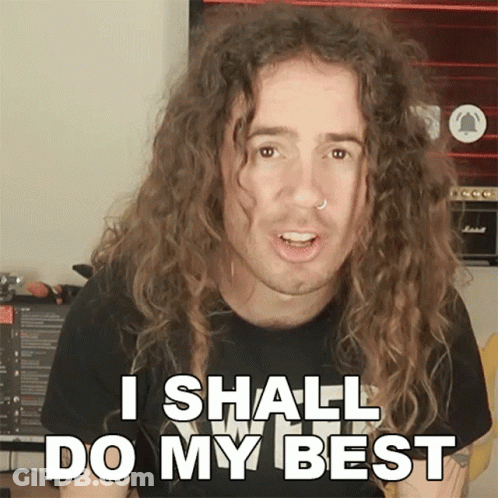 Curly Hair Nose Ring Man: I Shall Do My Best GIF
