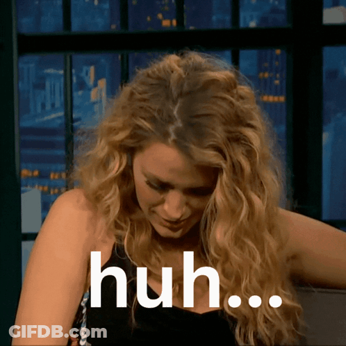 Curly Hair Woman Saying Huh GIF