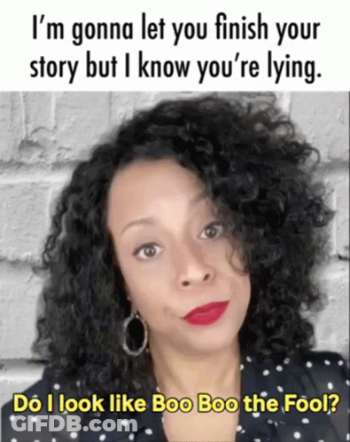 Curly Hair Woman Saying I'm Gonna Let You Finish But You're Lying GIF