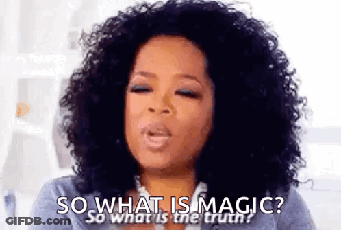 Curly Hair Woman Saying So What Is Magic And Truth GIF