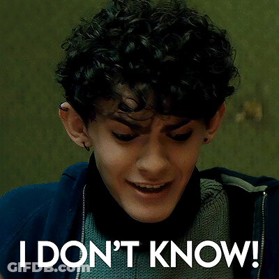 Curly Haired Man Funny Saying I Don't Know GIF