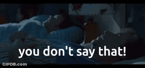 Curly Haired Man With Glasses Says Yeah Don't Say That GIF