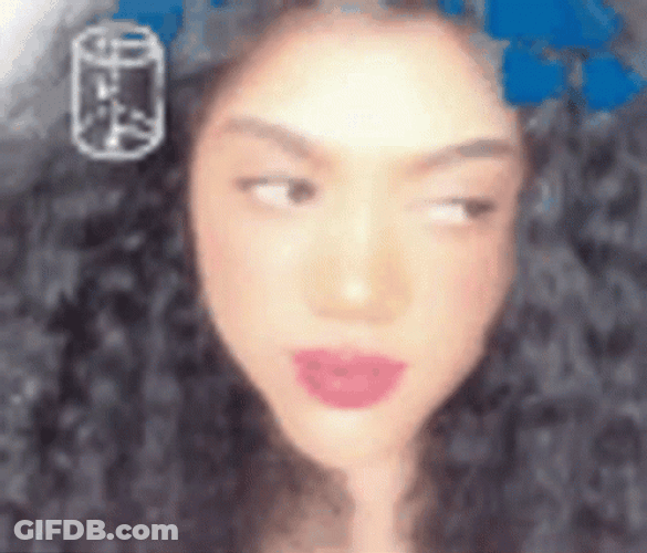 Curly Haired Woman Brainstorming GIF