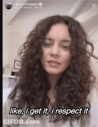 Curly-Haired Woman Like I Get It I Respect It GIF
