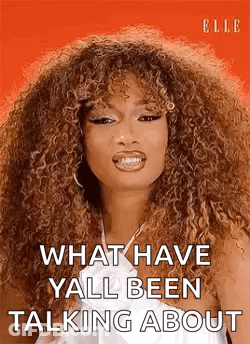 Curly Haired Woman Talking White Dress Earrings GIF