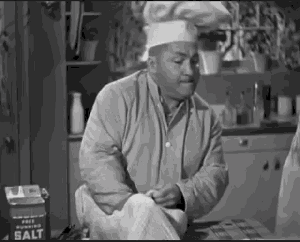 Curly Howard Cleaning Turkey GIF