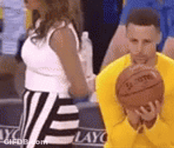 Curry Throwing Ball To Lebron Flop GIF