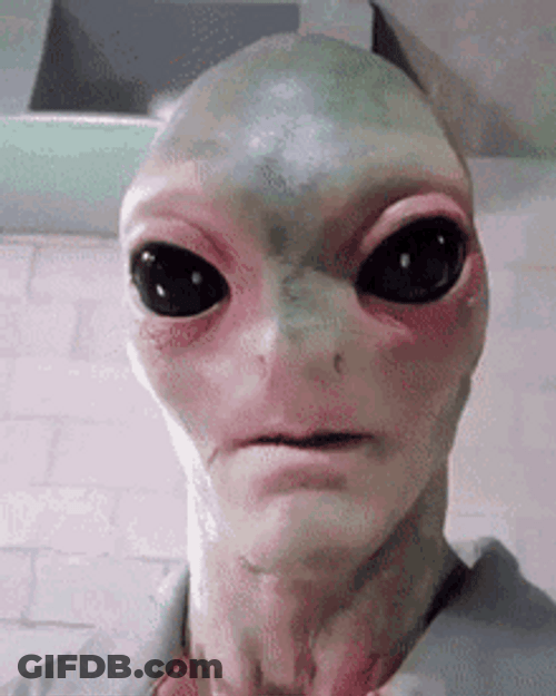 Cursed Alien Dentures False Teeth GIF