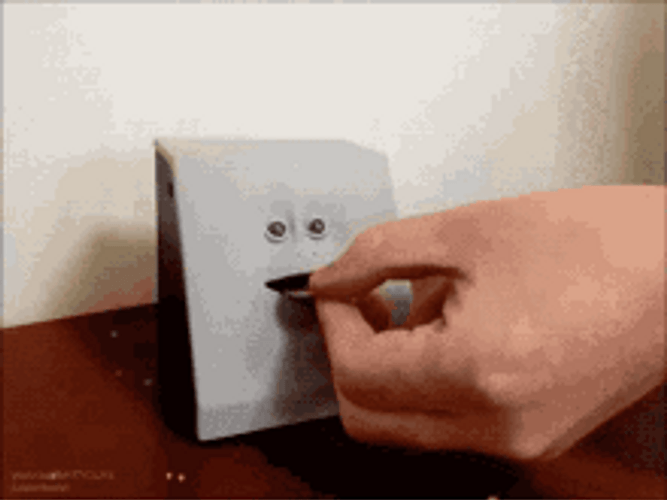 Cursed Face Eating Coins Collection GIF