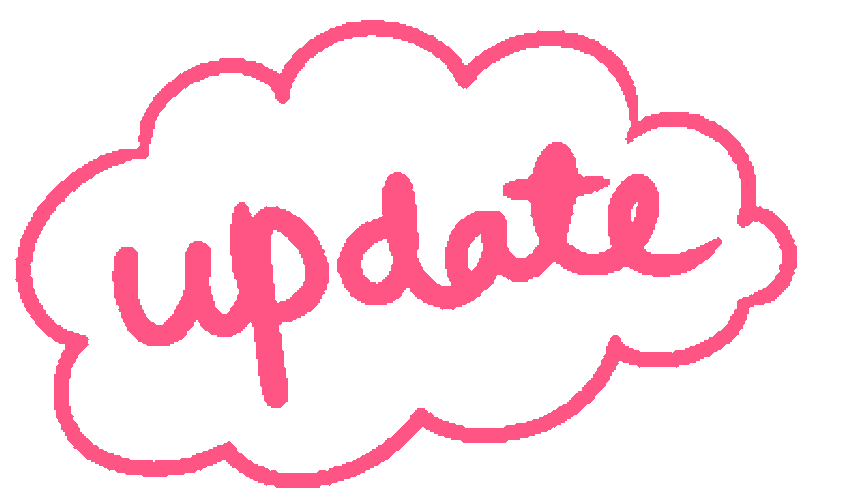 Cursive Update Inside A Cloud Design GIF