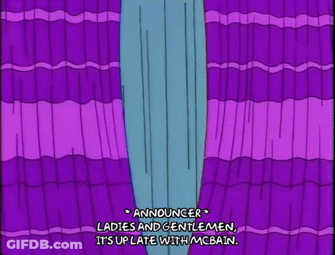 Curtain Opening The Simpsons Show GIF