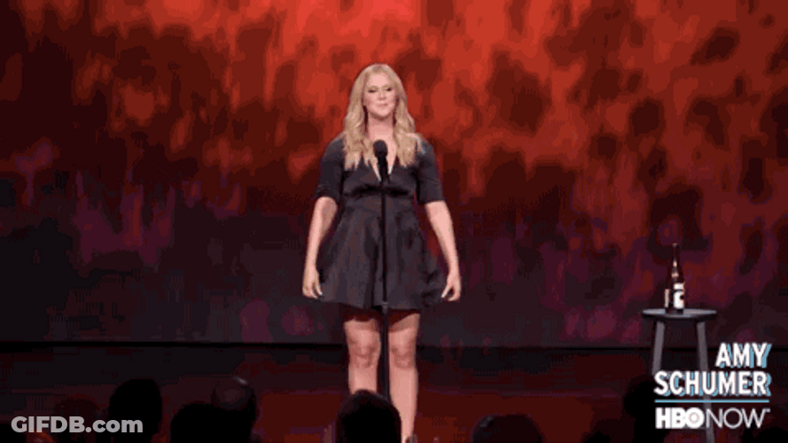 Curtsy Amy Schumer Awards Night GIF