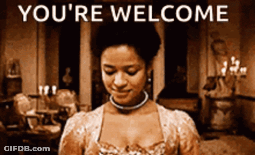 Curtsy Bow Gugu Mbatha-Raw GIF