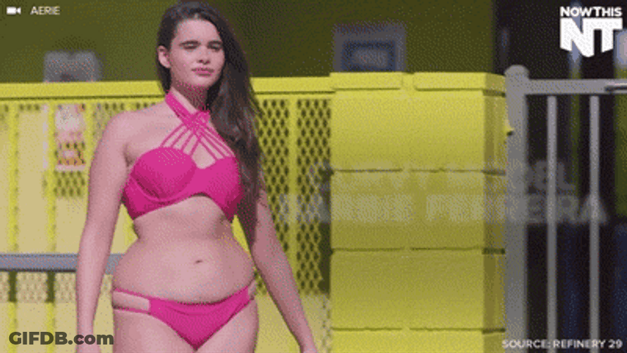 Curvy Barbie Ferreira Modelling For Campaign GIF