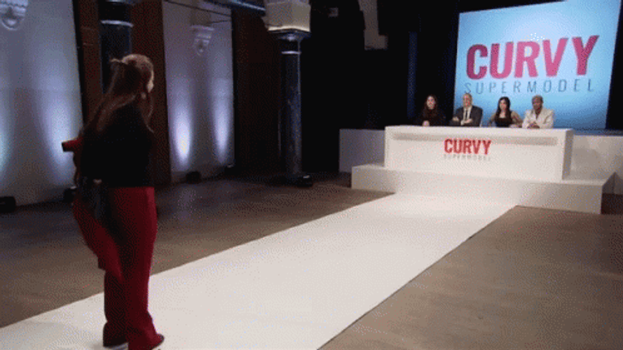 Curvy Supermodel Showing Off GIF