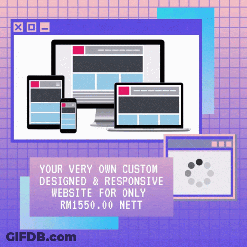 Custom Designed Responsive Website For RM155,00 Nett GIF