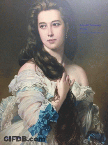 Custom Portrait Painting Pose GIF