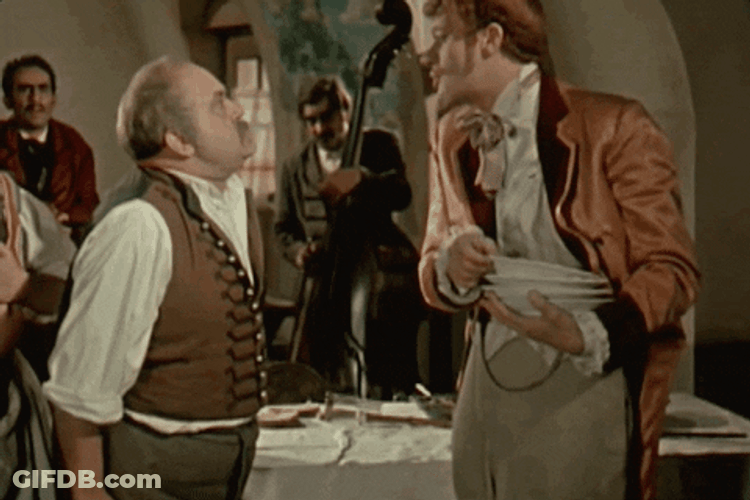 Customer Break Plates And Talking To A Waiter GIF