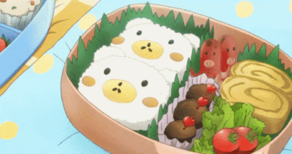 Customized Amine Food Bento GIF