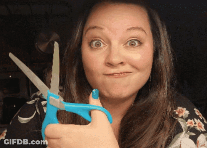 Cut It With Scissors GIF