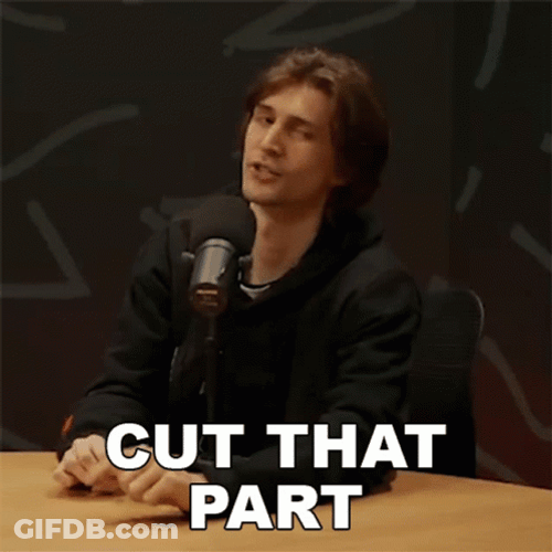 Cut That Part XQc GIF