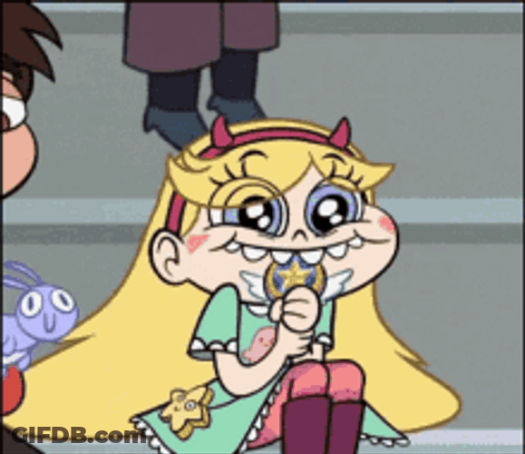 Cute And Happy Princess Star Butterfly GIF