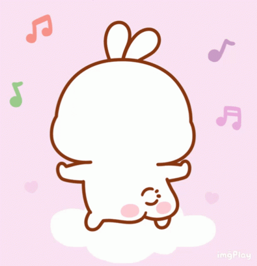 Cute Animated Bunny Dancing GIF