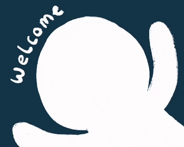 Cute Animated Cartoon Character Welcome Meme GIF
