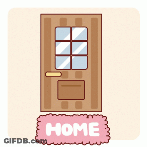 Cute Animated Dog I Am Home GIF