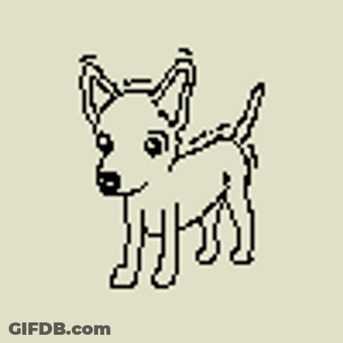 Cute Animated Dog Shaking GIF