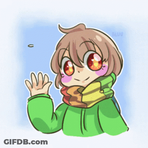Cute Animated Girl Greeting Howdy GIF