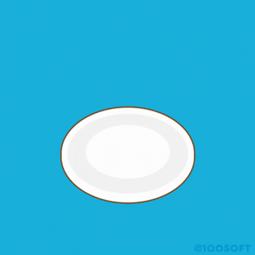 Cute Animated Heart Shape Pancake GIF