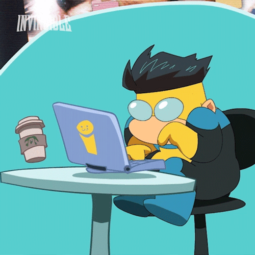 Cute Animated Invincible Mark GIF