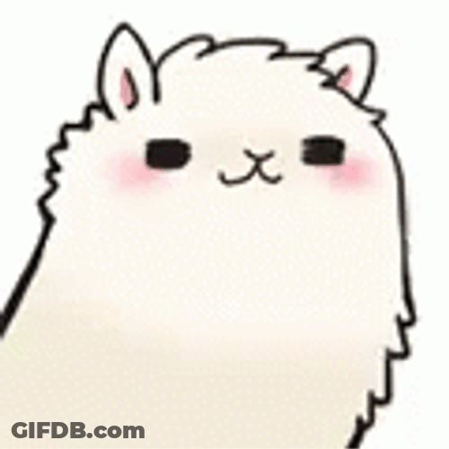 Cute Animated Llama Sparkle GIF