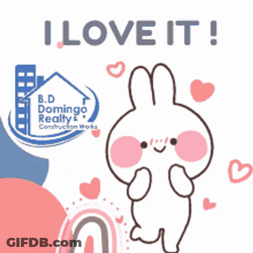 Cute Animated Mimi Neko Love It Sticker GIF