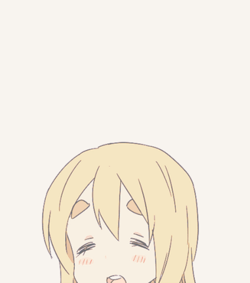 Cute Animated Tsumugi Kotobuki Bouncing GIF