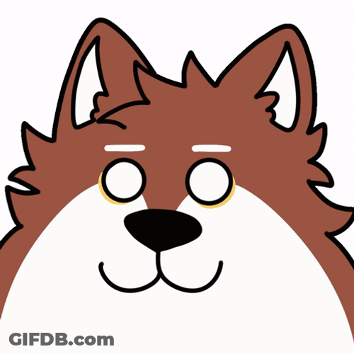 Cute Animation Butter Dog GIF
