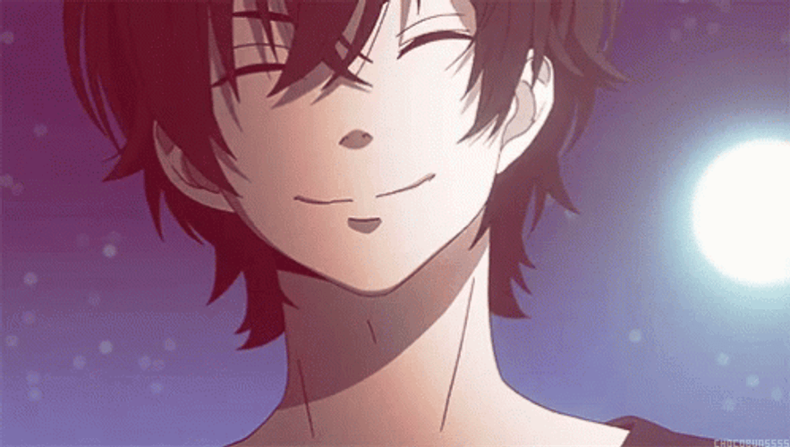 Cute Anime Boy Haru Yoshida Smiling Face GIF