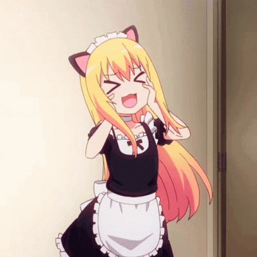 Cute Anime Cat Girl Dancing GIF