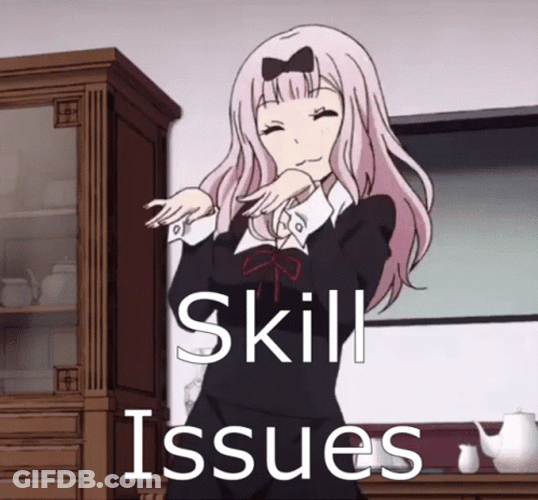 Cute Anime Chika Dance Skill Issues GIF