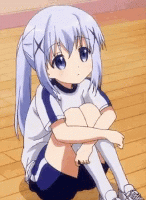 Cute Anime Chino Kafuu Sway GIF