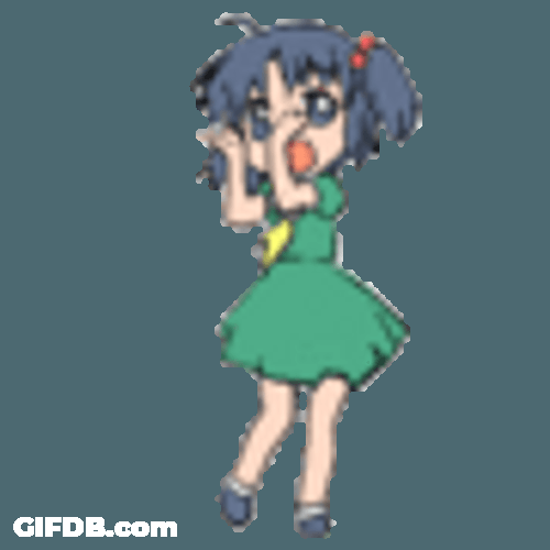 Cute Anime Girl Dancing GIF