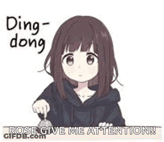 Cute Anime Girl Ding Ding Ding GIF