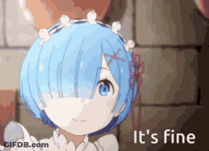 Cute Anime Girl Its Fine GIF