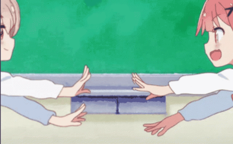 Cute Anime Happy Best Friends GIF