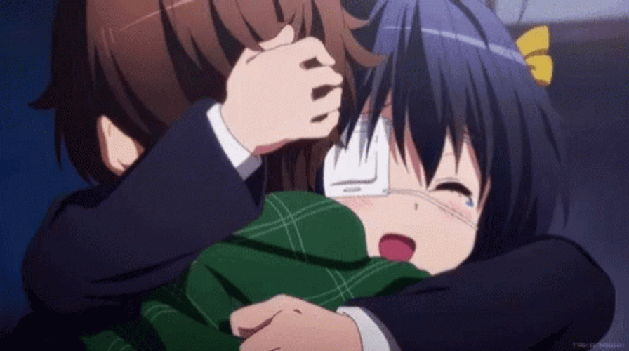 Cute Anime Hug GIF