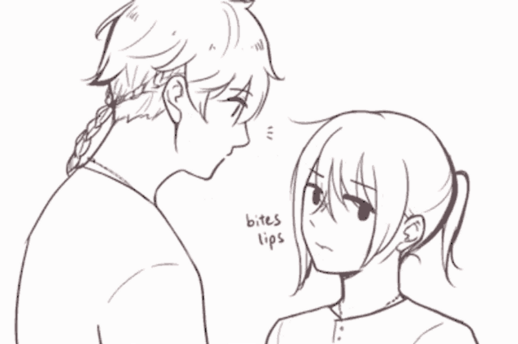 Cute Anime Kiss Couple GIF